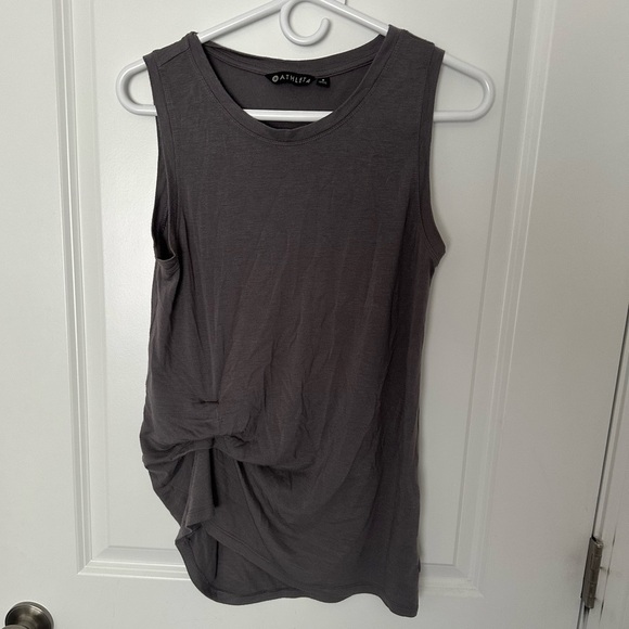 Athleta gathered front tank top gray size Small - Picture 1 of 11